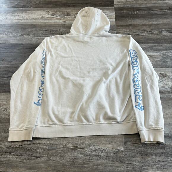 Adidas Snoop X Gonz Skateboarding White Blue Mens L Skater Hoodie Streetwear - Picture 3 of 10